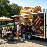 Remorques de restauration mobile haut de gamme pour la vente de kebab, camions de restauration rapide avec cuisine complète de haute qualité