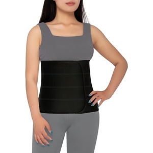 Faja Abdominal Postoperatoria para Hombres y Mujeres, Alta Elasticidad, Transpirable, Negra, Faja Postparto para Abdominoplastia - Product Image 1