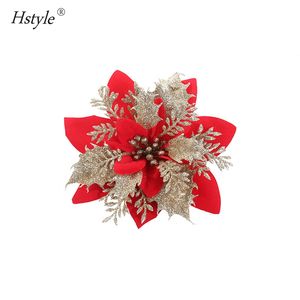 6pcs brillo Artificial Navidad flores decoración árbol de Navidad Artificial flores de Navidad adornos de Año Nuevo decoración 2021 SSD503 - Product Image 2