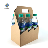 Boîte à vin rouge personnalisée en Carton, 1/ 2/3/6 bouteilles, emballage de luxe, pour bière, livraison en Carton, 10 pièces