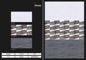 Carreaux muraux en céramique 300x600mm pour salle de bain et cuisine, finition brillante ou mate, texture effet sucre, design mural intérieur luxueux. - Product Image 2