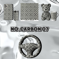 Tissu en fibre de carbone à effet visuel 3D 07, largement utilisé dans les casques et les intérieurs d'automobiles