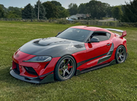Capot moteur avant en fibre de carbone pour Toyota GR Supra A90 A91 MK5 2019 + VRS Style capot moteur en carbone