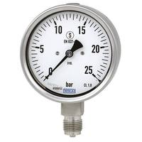 Manomètre analogique haute précision en acier inoxydable 0-10 BAR, cadran 1,5 pouce/40 mm, DN10, OEM disponible, hydraulique et pneumatique