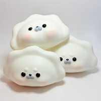CHENXI Ins populaire Hachimi Seal Dumpling Squishy Toy Slow Rise Fidget Toy Stress Relief Squeeze Toy