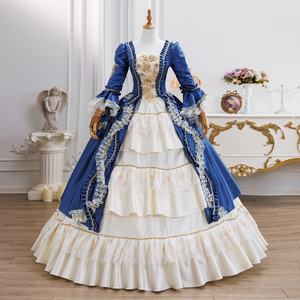 Champagne rétro Costumes Polyester <span class=keywords><strong>robe</strong></span> femme <span class=keywords><strong>Marie</strong></span> <span class=keywords><strong>Antoinette</strong></span> Costume rétro mascarade <span class=keywords><strong>robe</strong></span> de bal - Product Image 1