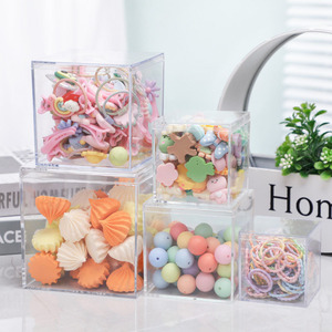 Clear Acrylic Jewelry Box Transparent Square Candy Gift Box Dessert Tiramisu <strong>Container</strong> <strong>Plastic</strong> Packaging Storage Box <strong>Lid</strong> - Product Image 6