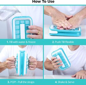 New Arrivals Easy Release Silicone Ice Cube Tray BPA FreeIce <b>Cream</b> Tools Sphere Ice Cube <b>Maker</b> Mold With Lids - Product Image 6