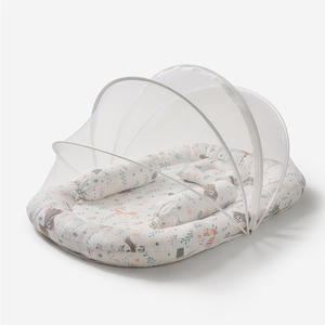 Matelas de couchage bionique portable pour nouveau-né, lit d'appoint, berceau pour bébé, moustiquaire anti-moustiques en polyester, design mignon - Product Image 6