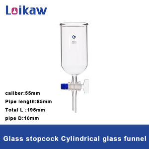 Loikaw实验室玻璃器皿圆筒漏斗带玻璃活塞短杆硼硅酸盐<span class=keywords><strong>3.3</strong></span>玻璃圆筒漏斗 - Product Image 3