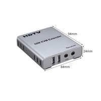60M KVM Extender 1080P Melalui Ethernet Cat5e/6 RJ45 Kabel POC Pemancar Penerima Audio Video Konverter Ekstensi Sinyal