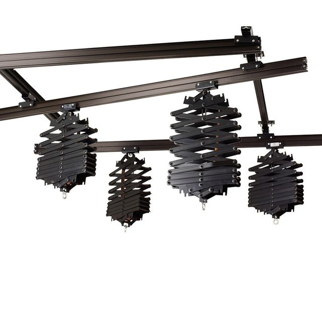 Custom Photography Light Studio Ceiling Track Rail System Lifting Constant Force Hinge With Safety Rope for Studio Flash Softbox