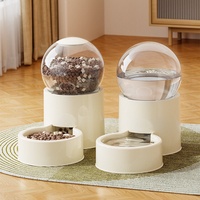 Distributeur automatique de nourriture et d'eau pour animaux de compagnie, fontaine à eau automatique avec seau de stockage de nourriture pour chats et chiens, utilisation en intérieur