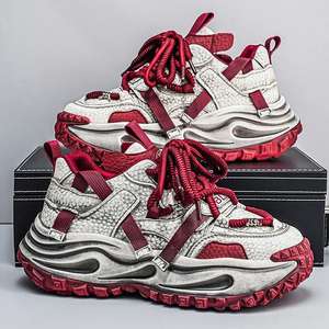 Zapatos de Hombre Estilo Vintage Primavera 2026, Zapatos Casuales Extremadamente Populares con Suelas Gruesas y Tacones Elevados, Zapatos Deportivos - Product Image 4