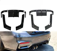 StarNav Pour BMW Série 3 F30 Modifiée M3 2012-2018 Diffuseur de pare-chocs arrière, Lame de protection inférieure, Spoiler, Kit carrosserie arrière Tuning