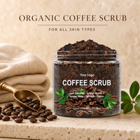 Gommage au café personnalisable, café moulu biologique, exfoliant pour le corps, soin lissant de la peau, étiquette privée OEM, 3,5 oz 100g