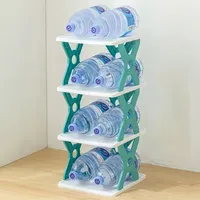 Étagères de rangement de chaussures empilables en forme de X organisateur bricolage vitrine de chaussures en plastique économiser de l'espace organisateur salon stockage de chaussures