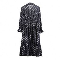 2022 mode imprimé fleuri en mousseline de soie robe printemps été femmes à manches longues robe rétro noeud col décontracté mince robes
