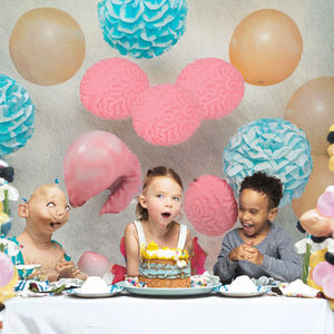 Balle anti-stress sensorielle Squishy Brain Fidget Splat Ball pour soulager l'anxiété, jouet de décompression pour Halloween, 5 à <span class=keywords><strong>7</strong></span> ans - Product Image 3