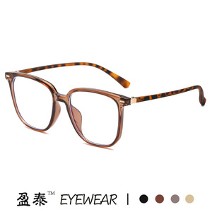 แว่นตา Yingtai TR90 ทรงสี่เหลี่ยม กรอบเต็ม ป้องกันแสงสีฟ้า สำหรับทุกเพศ เลนส์ใส แฟชั่นทันสมัย - Product Image 3