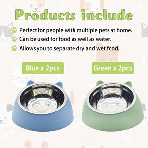 Nouveau Bol Double Anti-Renversement en Acier Inoxydable Écologique pour Animaux de Compagnie, Gamelle Anti-Glouton pour Chien, Diamètre 16cm, Vente Chaude Usine - Product Image 6