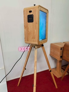 Location de photomaton de mariage en bois haut de gamme - Photomaton double face pour iPad avec haut-parleur <span class=keywords><strong>Marshall</strong></span> - Product Image 2