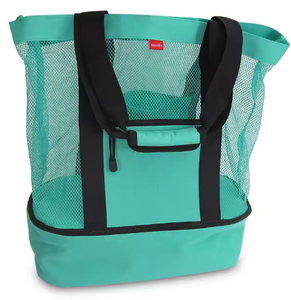 Tote Bag Outdoor Portable Cooler Pocket Shopping Multifunctional Beach Picnic Cooler Bags for Outdoor Mesh Large Capacity - Product Image 4