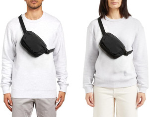 Tas Pinggang Ringan Modis Tahan Air Bahan Poliester dengan Ritsleting, Tas Selempang Serbaguna, Tas Pinggang - Product Image 6