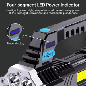 مصباح يدوي جديد 7 أنوية قوي فائق السطوع محمول لليد Abs جسم مصباح يدوي تكتيكي خفيف - Product Image 4