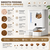 Distributeur automatique de nourriture pour animaux de compagnie intelligent, capacité de 5 L de nourriture et 4 L d'eau, contrôlé par application WIFI, distributeur d'eau pour chats et chiens