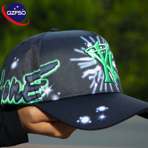 QZFSO Nouveaux Casquettes Ajustables 6 Panneaux avec Broderie 3D Personnalisée, Style Hip-Hop Classique, Casquettes de Baseball pour Hommes - Product Image 1