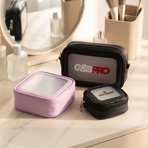 Bolsa de Maquillaje Impermeable de PU con Logotipo Personalizado, Bolsa de Almacenamiento de Cosméticos Portátil para Mujer, Bolsa de Aseo Fácil de Limpiar - Product Image 5