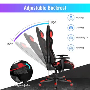 Silla Gamer LED <span class=keywords><strong>con</strong></span> Luces RGB, Control Remoto, Reposapiés Retráctil, Brazos Plegables, Reposacabezas, Soporte Lumbar, Cuero PU Blanco, Silla <span class=keywords><strong>de</strong></span> Carreras - Product Image 6
