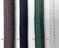 3mm 5mm 8mm Corde à lacets pour chaussures Corde en nylon tressée élastique en polyester coton pour sacs et vêtements