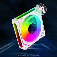 Ventilateur PC Lovingcool, nouveau design, 12V ARGB, pour boîtier d'ordinateur gaming, ventilateur PC 120 mm en plastique RGB avec miroir pour boîtier d'ordinateur