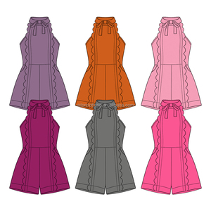 Fabricante de Ropa Deportiva, Ropa Deportiva para Niños, Mono Deportivo para Niñas, Mono sin Mangas para Verano, Ropa de Juego, Suministro al por Mayor - Product Image 4