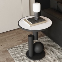 Table de chevet de luxe nordique - Table d'appoint moderne multifonctionnelle pour canapé/balcon/chambre, décoration compacte pour la maison