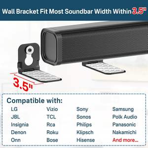 Notiela <strong>Soundbar</strong> Mount <strong>Shelf</strong> for for for Vizio for Onn-Wall Mount Bracket for Sound Bars and TV - Product Image 2