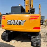 Excavatrice municipale d'occasion Sany SY135C de 13,5 tonnes, moteur puissant à 90 % neuf, pompe hydraulique, boîte de vitesses, moteur