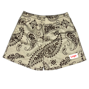 All'ingrosso <span class=keywords><strong>pantaloncini</strong></span> sportivi estivi de hombre gym stampati a doppio strato personalizzati streetwear active wear <span class=keywords><strong>bandana</strong></span> mesh shorts produttore - Product Image 3