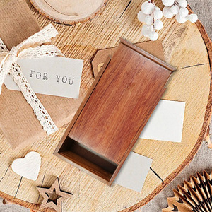 Rosewood pull-out storage <b>box</b>, custom-made wooden <b>box</b>, natural wood, high-end feel, rectangular <b>empty</b> <b>box</b> manufacturer. - Product Image 3