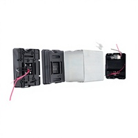 Boîtier de batterie pour vélo électrique ALX136, robuste, argenté, coins renforcés, compatible 36V-72V 18650/21700, coque vide en ABS+alliage d'aluminium
