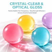 Jouet boule ronde colorée, transparente et lumineuse, cadeau original pour enfants, décoration de bureau, décoration intérieure, vente en gros pour détaillants