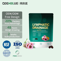 Complexe d'huiles d'herbes pour le bien-être lymphatique en capsules molles 4275mg 240 unités pour adultes