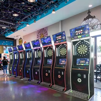 Kuermai KEM-S003 Jeu de fléchettes de type boxe en métal avec écran LED et interface en anglais pour machine d'arcade, garantie 1 an
