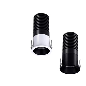 Mini luce di fondo luce nera 220V 35mm ritagliato Downlight regolabile soffitto rotondo Mini faretto da incasso per Hotel Villa - Product Image 1