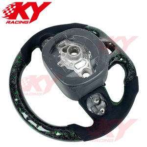 Volant sport en fibre de carbone forgée avec revêtement en daim et écran LED pour Dodge Challenger SRT RT Durango Charger Hellcat Scat Pack - Product Image 3