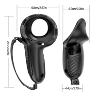 Accessoire de jeu de réalité virtuelle en silicone de conception ergonomique couvercle de batterie-ouverture contrôleur poignée étui de protection pour