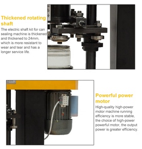 High Speed Canned Soda Juice Electric Round Plastic <b>Beer</b> Pet Bottle Soft Drink Jam Canning Aluminum Can Sealing Machine For Sale - Product Image 6