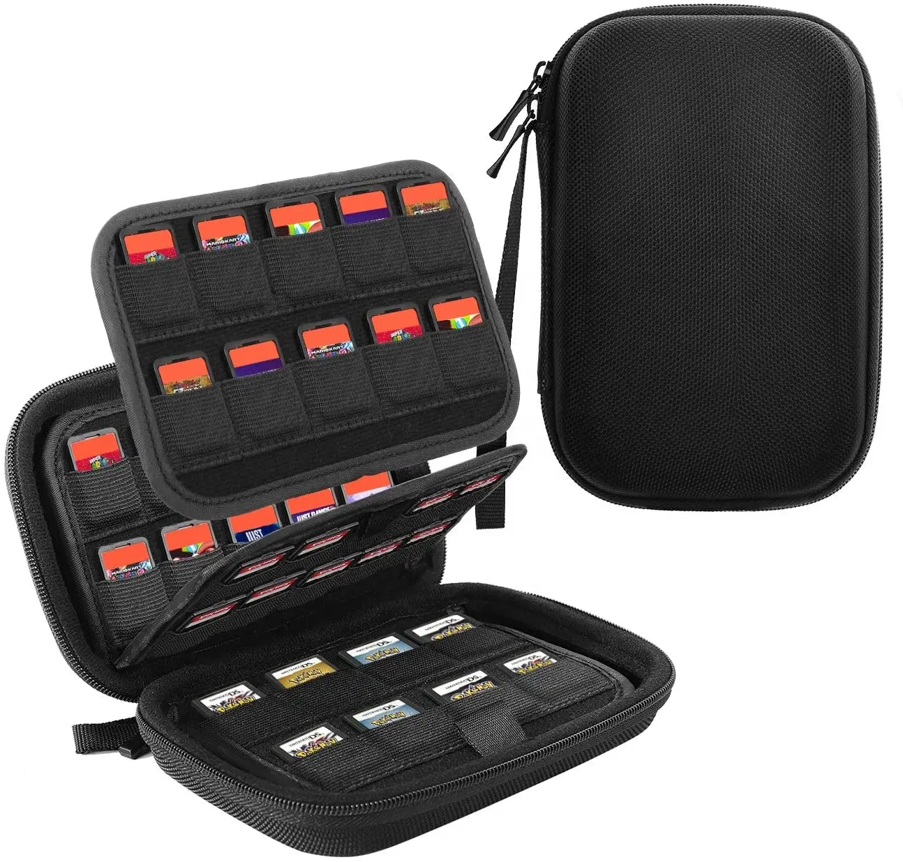 حقيبة حاوية لخرطوشة الألعاب 80 في 1 مصنوعة من مادة EVA صندوق تخزين لحمل ألعاب نينتيندو سويتش أوليد لايت
